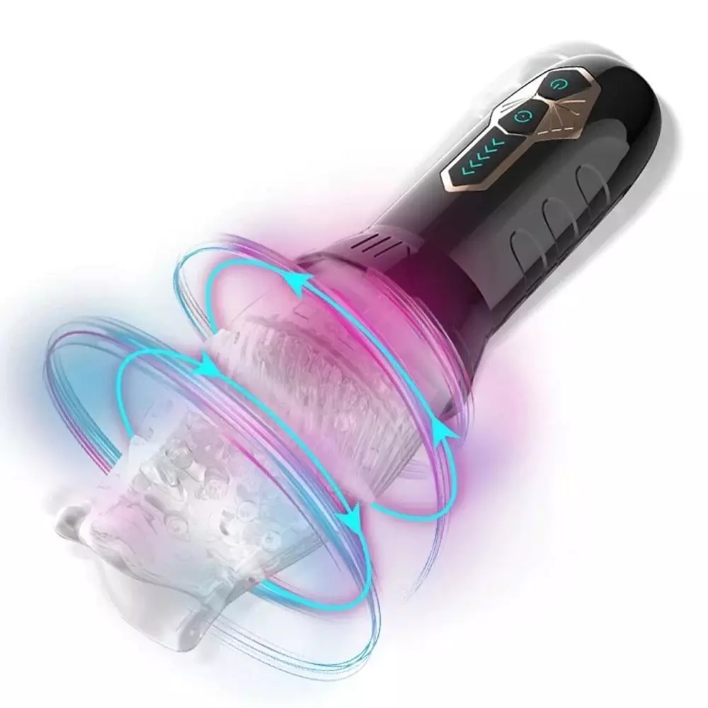 Male Rose Cyclone Rechargeable Automatic Oral Sex Masturbator